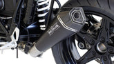 Hypercone, Slip On Muffler With Connecting Tube Low To Mount With Sozius Footpegs, Stainless Black, EC Homologation