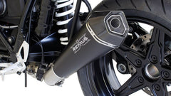 Hypercone, Slip On Muffler With Connecting Tube Low To Mount With Sozius Footpegs, Stainless Black, EC Homologation