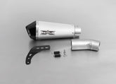 Hypercone, Slip On Muffler With Connecting Tube, Titanium , 65 mm