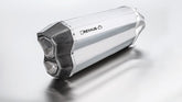 Slip On Muffler With Connecting Tube, Stainless Matt, 65mm, Incl. EC Homologation