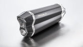 Slip On Muffler With Connecting Tube, Stainless Black, 65mm, Incl. EC Homologation