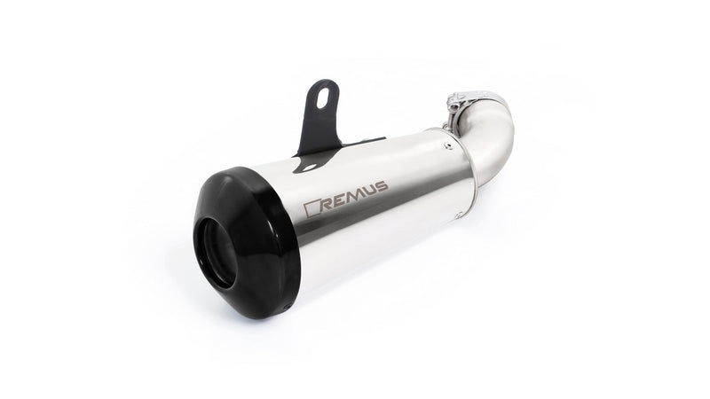 Classic Sport, Slip On Sport Exhaust, Endcap Black-Chrome, Stainless Matt, EC- Approval