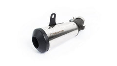 Classic Sport, Slip On Muffler Sport Exhaust, Endcap Black-Chrome, Stainless Matt, EC Homologation
