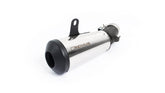Classic Sport, Slip On Muffler Sport Exhaust, Endcap Black-Chrome, Stainless Matt, EC Homologation