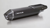 Hexacone, Slip On Muffler Incl. Carbon Heat Protecting Shield, Stainless Black, Incl. EC Homologation