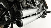 Complete System 2-2 With 2 X Custom Exhaust Ø 102 mm Incl. Cat. Asc, Stainless Chrome, Endcap Short Cut V1 2 Pcs., Alloy Chrome