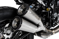 Vertical: Racing Slip On Silencer With Removable Sound Insert, Stainless No EEC- Approval