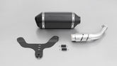 Sportexhaust, Slip On Muffler With Connecting Tube Incl. Euro 4 Cat. With Heat Shield, Stainless Black, With EC Homologation