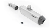 Black Hawk, Slip On Muffler With Connecting Tube, Stainless Matt, Incl. EC Homologation