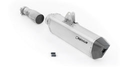 Black Hawk, Slip On Muffler With Connecting Tube, Stainless Matt, Incl. EC Homologation