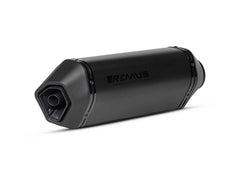 Slip-On Notte With Removable Sound Insert, Stainless Black, Connection Tube With Catalytic Converter, Black, Incl. EC Type Approval