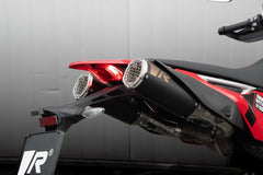 Boostr, Slip On Sport Exhaust, Stainless Black, Connection Tube Left/Right