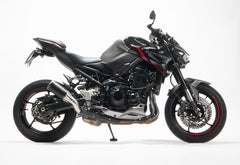 Boostr, Slip On Sport Exhaust, Stainless Black, Connection Tube Incl. Carbon Heatshield