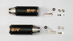 Boostr, Slip On Stainless Black, Racing, Stainless Black, Racing,