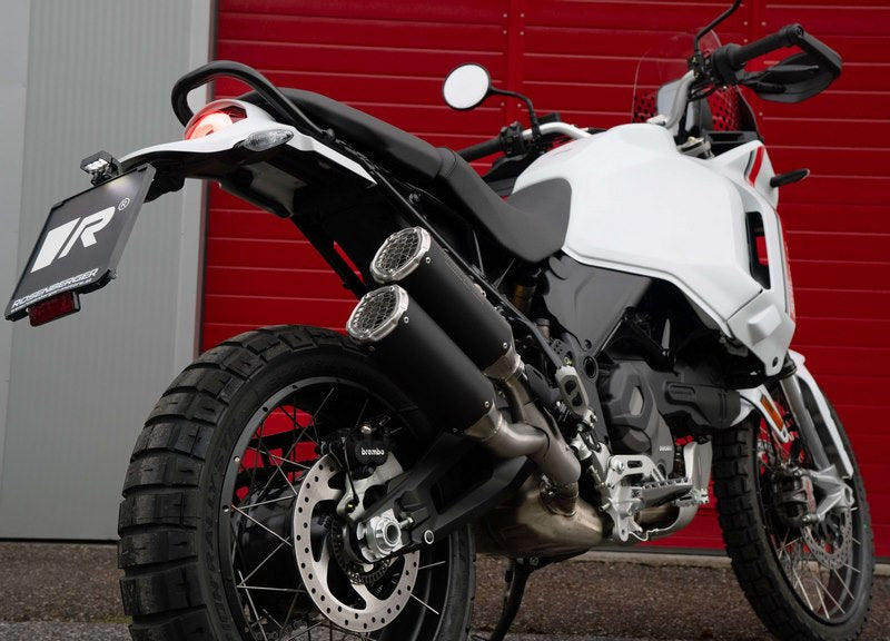 Boostr, Slip On Sport Exhaust, Stainless Black, Racing, Connection Tube Left/Right