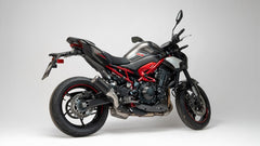 Boostr, Slip On Sport Exhaust, Stainless Black, Connection Tube Incl. Carbon Heatshield