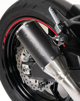 Boostr, Slip On Sport Exhaust, Stainless Black, Connection Tube Incl. Carbon Heatshield