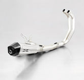 Hypercone, Complete System Header, Front Muffler And Rear Muffler, Stainless EEC, 65 mm