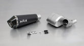 Hypercone, Slip On Muffler With Front Silencer, Stainless Black