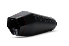 Sport Exhaust In Stainless Black, Machined Aluminium Endcap, Silver Coated, Header With Catalytic Converter, Incl. EC Type Approval, Powerring Black