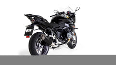 Black Hawk Slip On Sport Exhaust With Connection Tube, Stainless Black, Stainless Connection Tube, Incl. Ece Type Approval
