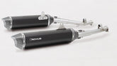 Black Hawk Slip On Sport Exhaust, Stainless Black, Connection Tube Left/Right
