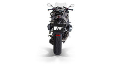 Black Hawk Racing Slip On With Connection Tube, Stainless Black, Connection Tube, Incl. Ece Type Approval