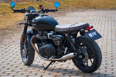 Slip On Tapered Muffler Sport Exhaust, Left/Right, With Catalytic Converter, Stainless Matt, Incl. EC-Approval