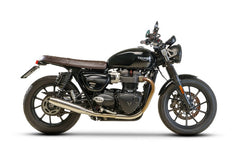 Slip On Tapered Muffler Sport Exhaust, Left/Right, With Catalytic Converter, Stainless Matt, Incl. EC-Approval