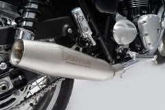 Slip On Tapered Muffler Sport Exhaust, Left/Right Ø 84 mm, With Catalytic Converter, Stainless Matt, Incl. EC-Approval
