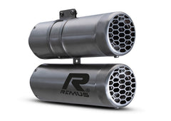 Double Mesh Exhaust, Stainless Brushed, Connection Tube, Incl. Ece Type Approval