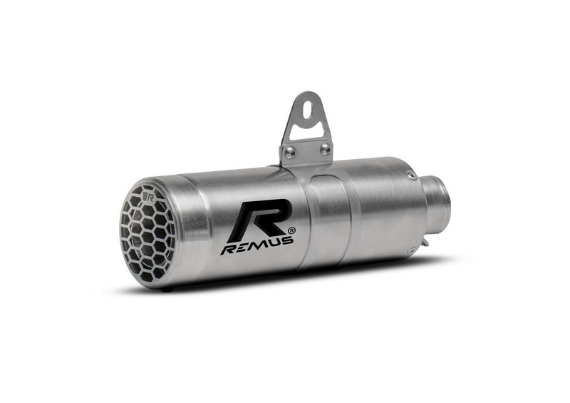 Slip-On Mesh Stainless Brushed, Stainless Connection Tube, No EEC- Approval