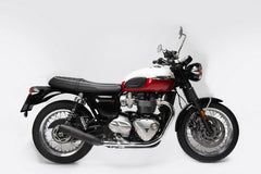 Slip On Tapered Muffler Sport Exhaust, Left/Right Ø 84 mm, With Catalytic Converter, Stainless Black, Incl. EC-Approval