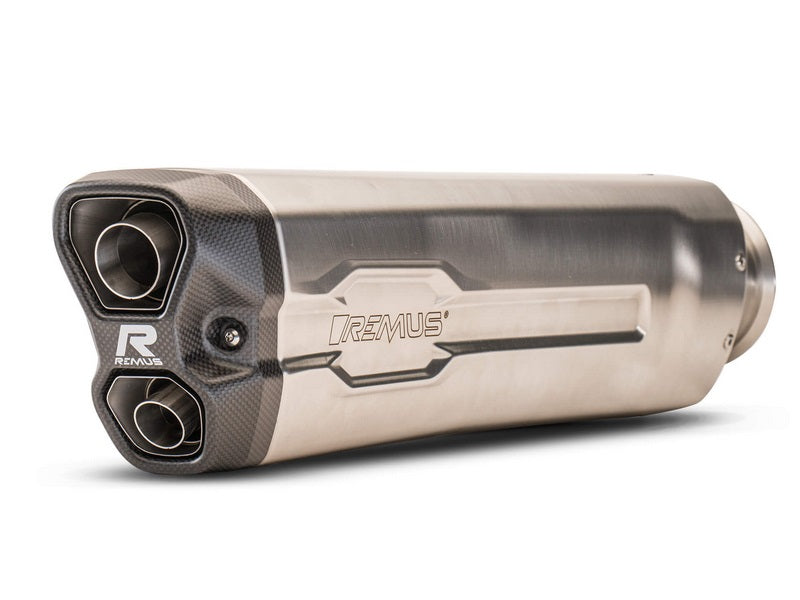 Racing Slip On Sport Exhaust Incl. Carbon Heat Protecting Shield, Stainless Matt, No EC- Approval