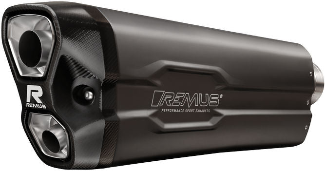 Slip On Sport Exhaust Incl. Carbon Heat Protecting Shield, Stainless Black, EC- Approval