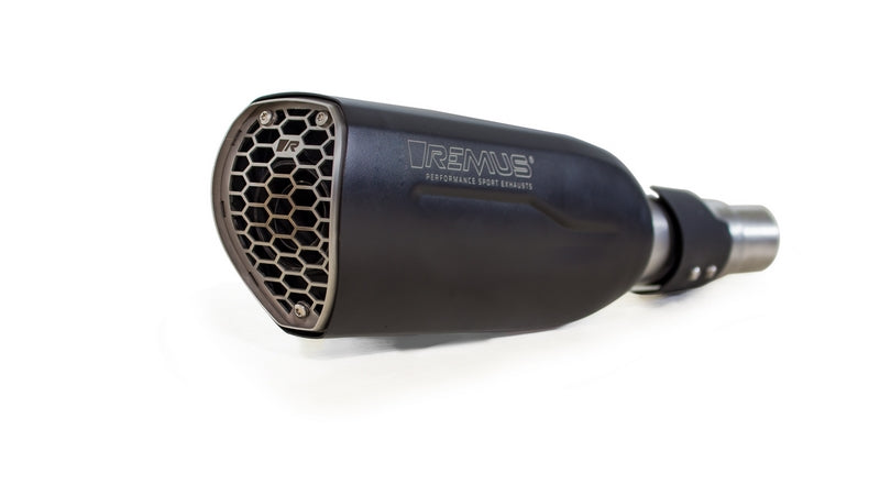 Slip On Nxt Silencer Stainless Black, Connecting Tube Incl. Euro 4 Cat., Incl. Ece- Approval