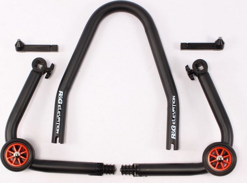 R&G Racing Paddock Stand, front, Black | PADD-FRONT-BK