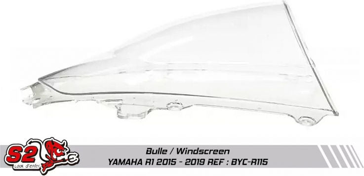 S2-Concept Double bubble screen racing for Yamaha R1 from 2015 | BYC-R115