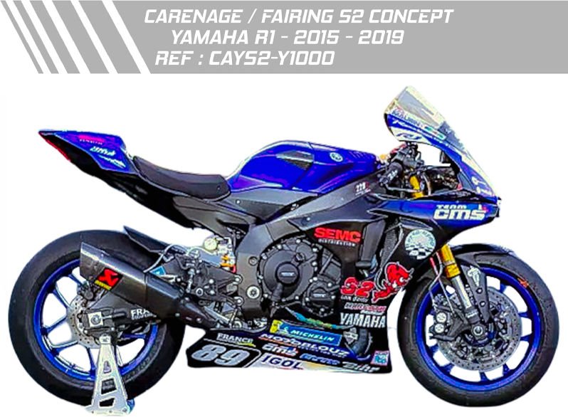 S2-Concept Set complet YAMAHA R1 2015 endurance | CAYS2-Y1000