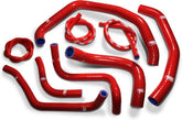 Samco Sport Honda CBR 600 F4 / F4i / Fi Sport 1999 - 2002 9 Piece Samco Sport Silicone Radiator Coolant Hose Kit | HON-76-RD