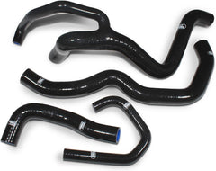 Samco Sport Kawasaki ZX 6R 2009 - 2021 4 Piece Y-Piece Race Design Samco Sport Silicone Radiator Coolant Hose Kit | KAW-64-BK