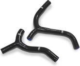 Samco Sport Kawasaki KX 450 F 2019 - 2021 2 Piece Y-Piece Race Design Samco Sport Silicone Radiator Coolant Hose Kit | KAW-92-BK