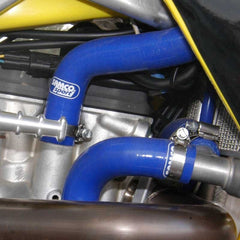 Samco Sport Suzuki RMZ 450 4 Stroke 2006-2007 3 Piece Samco Sport Silicone Radiator Coolant Hose Kit | SUZ-13-BU
