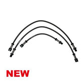 Siebenrock Brake Line Stainless Steel For BMW R2V R45, R65 Up To 9/1980 With Low Handlebars And Double Disc, Three-Piece | 3432826