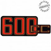 Siebenrock Sticker ''600Cc'' For Battery Cover, Red / Black On Gold | 4663081
