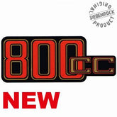 Siebenrock Sticker ''800Cc'' For Battery Cover, Red / Black On Gold. | 4663265