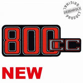 Siebenrock Sticker ''800Cc'' For Battery Cover , Red / Black On Silver. | 4663266