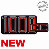 Siebenrock Sticker ''1000Cc'' For Battery Cover, Red /Black On Silver. | 4663621