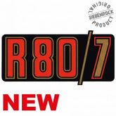 Siebenrock Sticker ''R80/7'' For Battery Cover, Red / Black On Gold. | 5114006