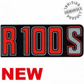 Siebenrock Sticker ''R 100S'' For Battery Cover, Red / Black On Silver. | 5114008